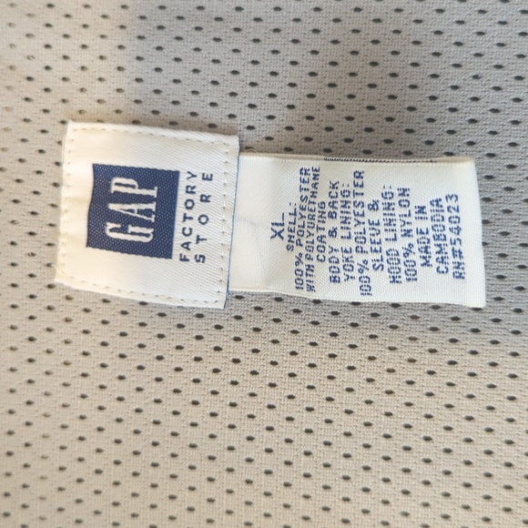 Gap pullover men's navy blue side extra large stowaway hood - Picture 3 of 9